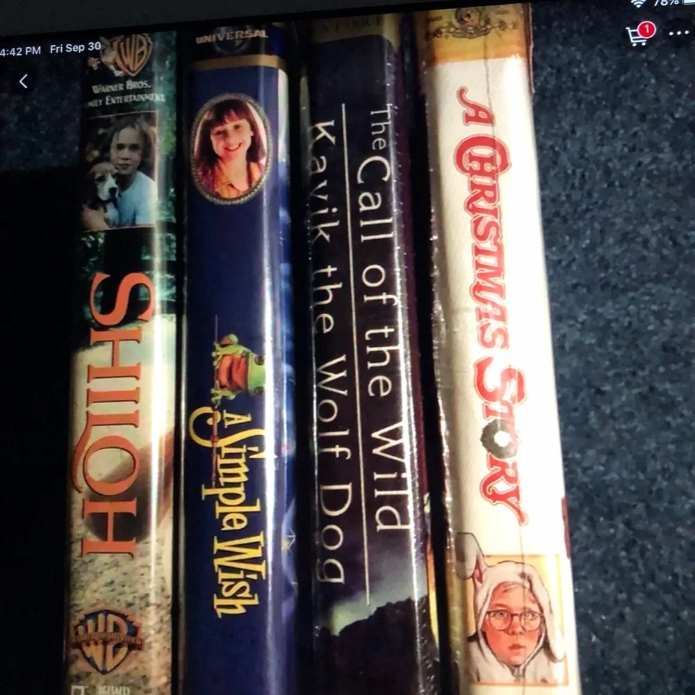 Vintage vhs tapes
